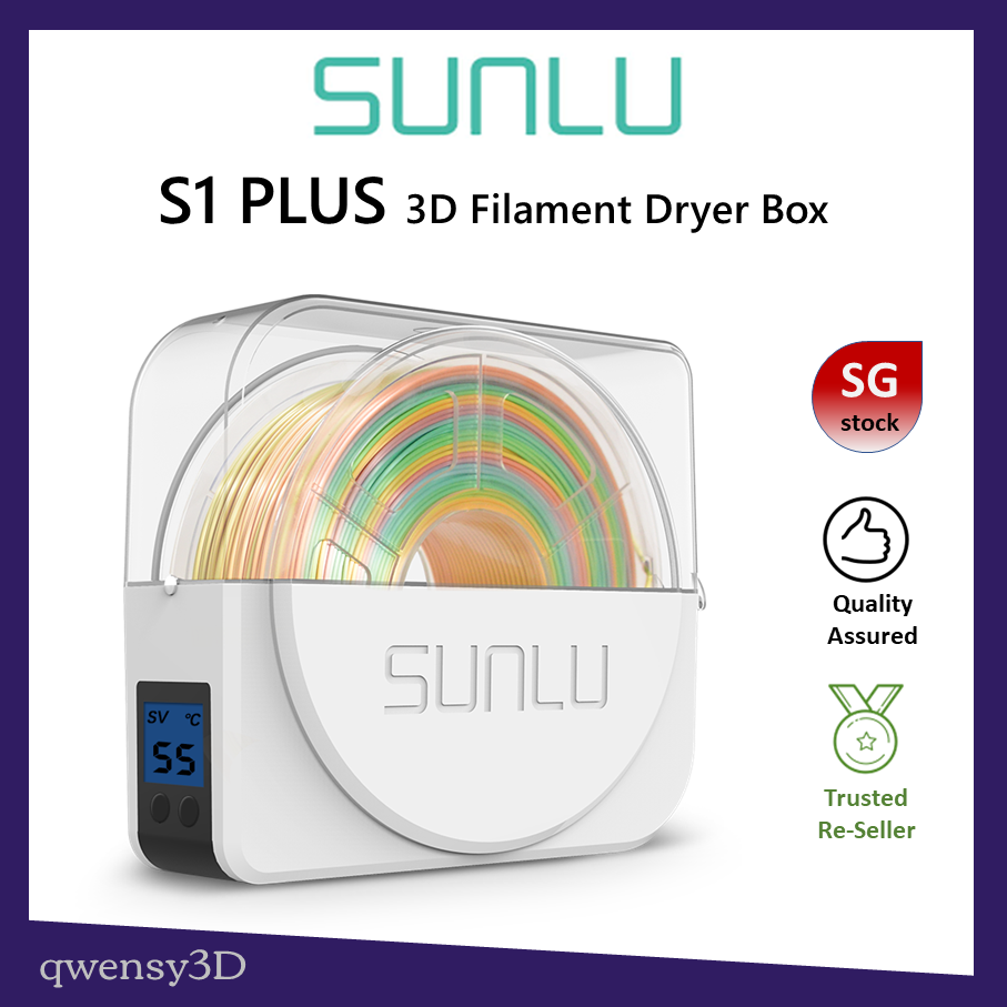 Sunlu FilaDryer S1 Plus | Beat Humidity, Always Dry Filament - The Reliable 3D Filament Drying For Perfect 3D Prints