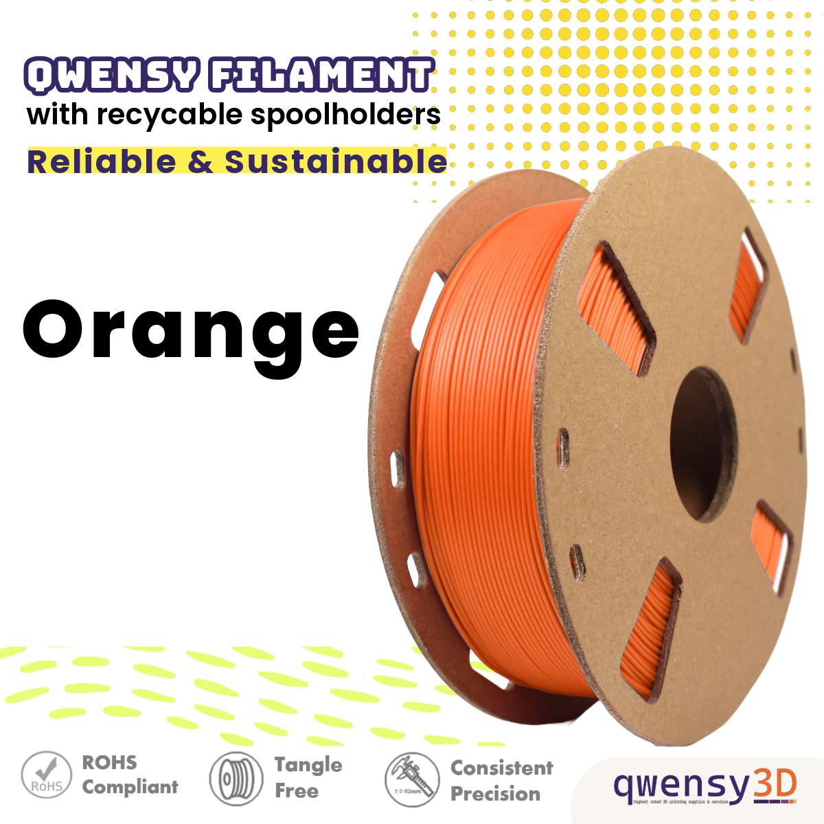 qwensy PLA Hyper FIlament for Super Fast, Super Quality 3D Printing