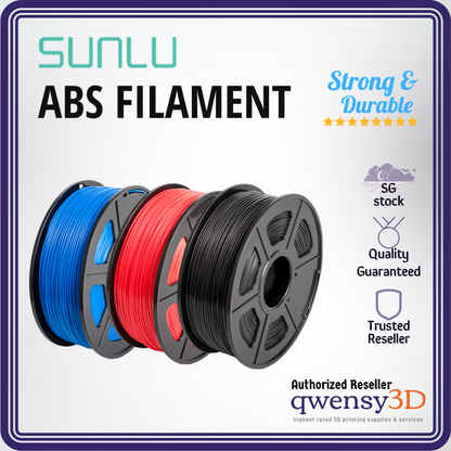 Sunlu ABS Filament for 3D Printing - Strong, Sturdy, and High-Quality Filament for Reliable Print Results