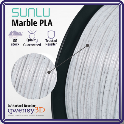 Sunlu MARBLE PLA Filaments - High-Quality 3D Printing Filament with Realistic Marble Effect