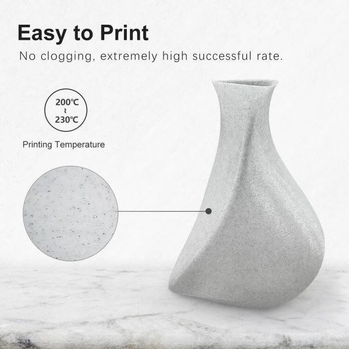 qwensy PLA Marble 3D Printing Filament - Create Stunning Marble Effects in a Sustainable way