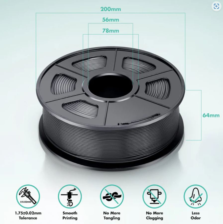 Sunlu PLA Filaments Greyscale Bundle (3 rolls)- Premium Quality 3D Printing Filaments- Save more with bundle deal