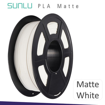 Sunlu Matte PLA Filaments - High-Quality 3D Printing Filament with Unique Finishing