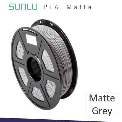 Sunlu Matte PLA Filaments - High-Quality 3D Printing Filament with Unique Finishing