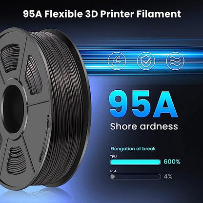 Sunlu TPU Flex Filament - High-Quality Flexible 3D Printer Filament for Versatile Projects