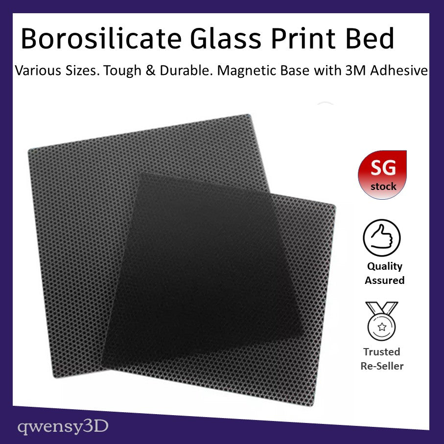 Borosilicate Glass 3D Printing Platform (Ender 3, Ender 3v2, Ender5)